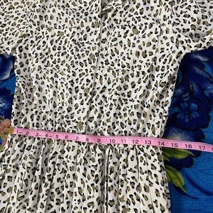 Leopard Print Dress. Liz Petite Size M.